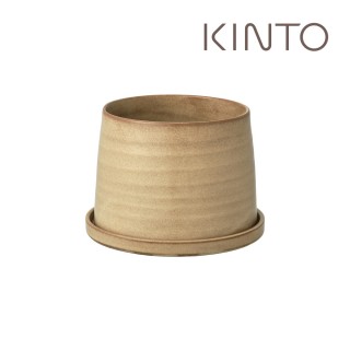 【Kinto】PLANT POT 192陶瓷花盆12.5cm-米