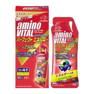 【Ajinomoto 味之素】aminoVITAL aminoShot胺基酸能量飲4包入(胺基酸 能量補給 耐力型 單手包)