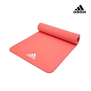 【adidas 愛迪達】Yoga 輕量波紋瑜珈墊-8mm(珊瑚粉)