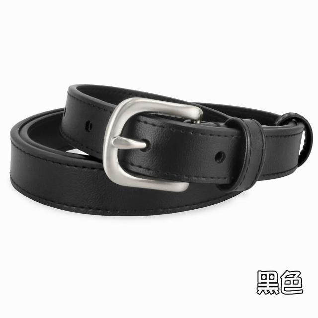 【CH-BELT 銓丞皮帶】細版魅力女帶 流行百搭女生腰帶皮帶(黑/咖)