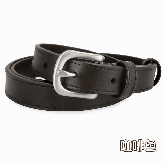 【CH-BELT 銓丞皮帶】細版魅力女帶 流行百搭女生腰帶皮帶(黑/咖)