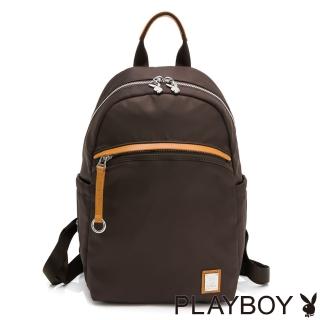 【PLAYBOY】後背包 輕量系列(深咖色)