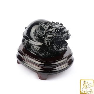 【吉祥水晶】彩虹黑曜石龍龜 1.53kg(化煞守財)