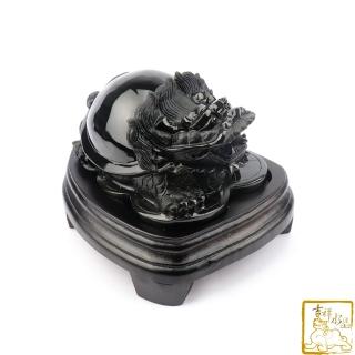 【吉祥水晶】彩虹黑曜石龍龜 1.49kg(招財化煞)