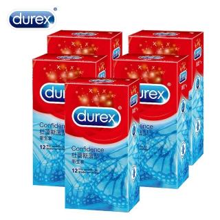 【Durex杜蕾斯】薄型12入保險套(5盒組)