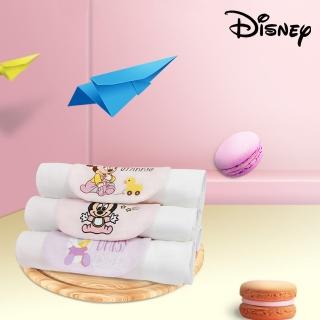 【Disney 迪士尼】寶寶棉紗吸汗巾嬰兒童隔汗巾墊背全棉幼兒小孩紗布 4入裝(米奇 米妮 小熊維尼 唐老鴨)