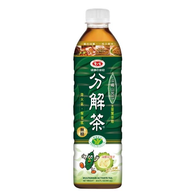 【愛之味】(定期配)健康油切分解茶590mlx2箱(共48入/山苦瓜)