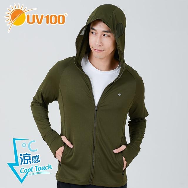 【UV100】抗UV-涼感口罩連帽男外套-開眼洞AA21042(涼感、口罩連帽、外套)