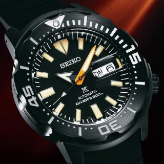 【SEIKO 精工】PROSPEX 夜潛怪物 限量潛水機械錶-42.4mm(SRPH13K1/4R36-10L0C)