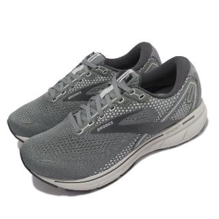 【BROOKS】慢跑鞋 Ghost 14 4E 超寬楦 男鞋 緩震 輕量 路跑 運動休閒 灰 淺褐(1103694E067)
