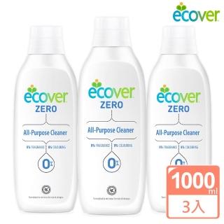 【ecover宜珂】無添加多功能濃縮清潔劑1000mlx3(廚房 地板 浴室 牆面 磁磚)