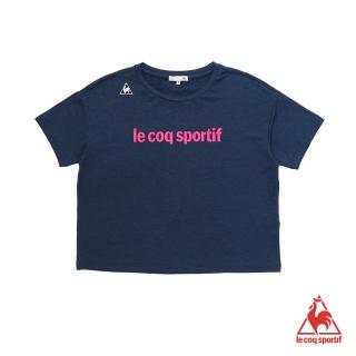 【LE COQ SPORTIF 公雞】短袖T恤 女-藏青-LON2280339