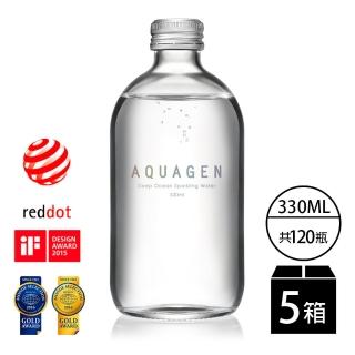 【AQUAGEN】海洋深層氣泡水-經典原味330mlx24入x5箱)