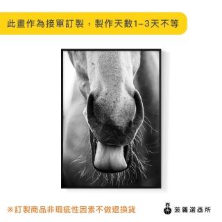 【菠蘿選畫所】噴嘶的鼻息-50x70cm(野馬/客廳佈置/家居佈置/臥室背景/動物掛畫/複製畫)