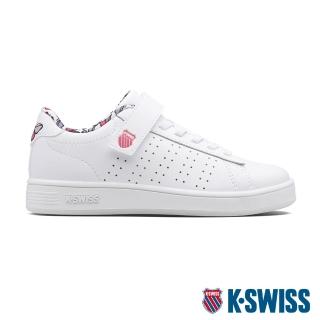 【K-SWISS】時尚運動鞋 Court Casper VLC-童-白/蝴蝶(56808-118)