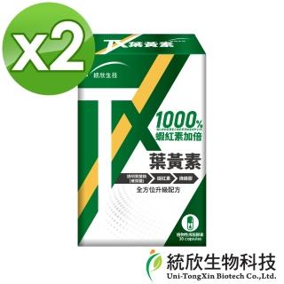 【統欣生物科技】TX-防護葉黃素膠囊30粒X2盒組(蝦紅素加量1000%)