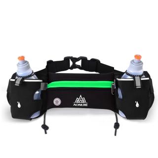 【AONIJIE】奧尼捷 雙水壺腰包 黑綠色 含250ml水壺2入