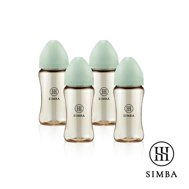 【Simba 小獅王辛巴】蘊蜜鉑金PPSU寬口防脹氣奶瓶4支組(270ml/主導式餵奶專用)