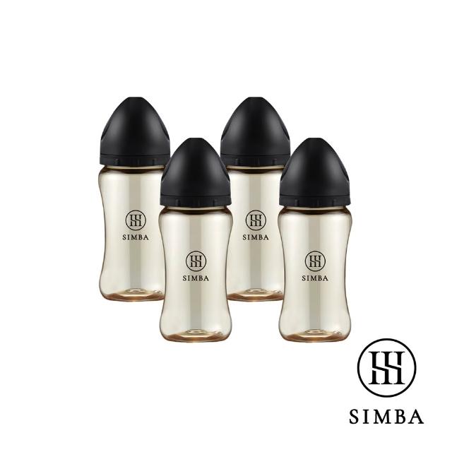 【Simba 小獅王辛巴】蘊蜜鉑金PPSU寬口防脹氣奶瓶4支組(270ml/主導式餵奶專用)