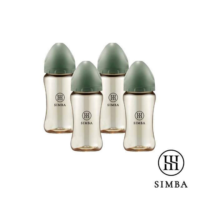 【Simba 小獅王辛巴】蘊蜜鉑金PPSU寬口防脹氣奶瓶4支組(270ml/主導式餵奶專用)