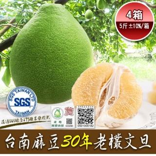 【禾鴻-中秋禮盒】正宗麻豆30年老欉文旦禮盒5斤3-5顆(拜拜送禮自用兩相宜)