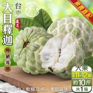 【果農直配】台東大目釋迦(原箱10-13入/約10斤)
