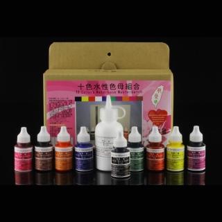【台灣敏愛】十色水性色母組合-小容量(蝶古巴特拼貼)