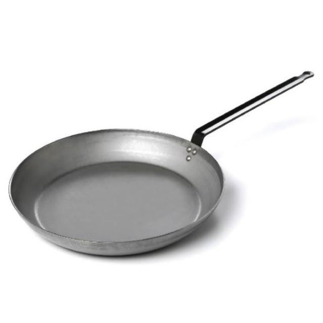 【GUSTO】20cm商用碳鋼平底鍋(厚度3.0mm 無塗層)