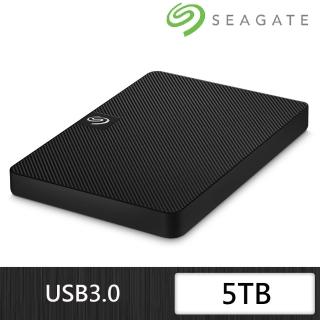 【SEAGATE 希捷】新黑鑽 Expansion 5TB 2.5吋外接硬碟(STKM5000400)