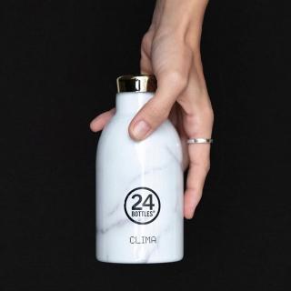 【24bottles】不鏽鋼雙層保溫瓶 330ml - 義大利大理石(保溫12小時 保冷24小時)