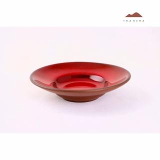 【唐泉茗茶】紫砂琺瑯盤 多彩 03(紫砂與琺瑯結合獨一無二技術 茶盤 點心盤)