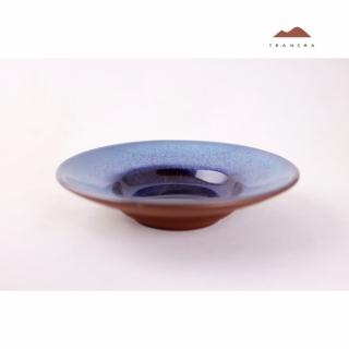 【唐泉茗茶】紫砂琺瑯盤 多彩 04(紫砂與琺瑯結合獨一無二技術 茶盤 點心盤)