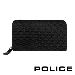 【POLICE】義大利潮牌 頂級小牛皮拉鍊長夾(艾爾頓系列)