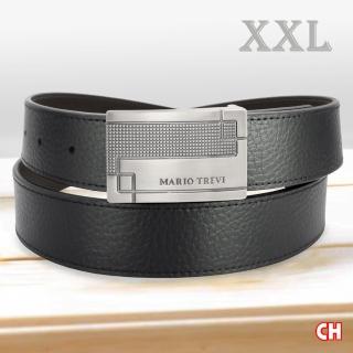 【CH-BELT 銓丞皮帶】大大大加長尺碼男休閒紳士扣皮帶腰帶(黑XXL)