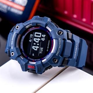 【CASIO 卡西歐】G-SHOCK G-SQUAD 運動潮流藍牙智慧橡膠腕錶/藍(GBD-100-2DR)