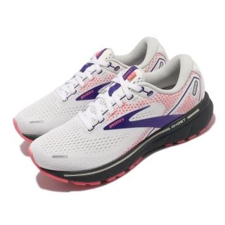 【BROOKS】慢跑鞋 Ghost 14 運動休閒 女鞋 路跑 避震 合腳 穩定 彈力 灰 粉(1203561B192)