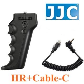 【JJC】相機槍把快門手把手柄HR+Cable-C(相容賓得士Pentax原廠CS-205快門線)