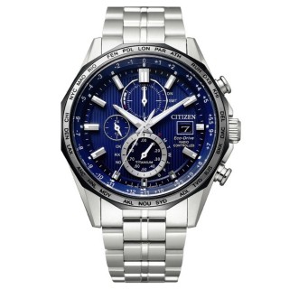 【CITIZEN 星辰】GENTS系列 電波對時 鈦金屬 萬年曆 光動能計時腕錶(AT8218-81L)
