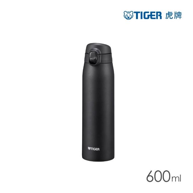 【TIGER 虎牌】買1送1_momo獨家_彈蓋雙層不鏽鋼保溫瓶 600ml(MCT-T060保溫杯)