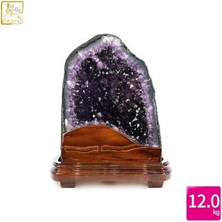 【吉祥水晶】巴西紫水晶洞 12kg(招財聚福)