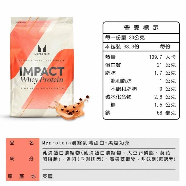 【MYPROTEIN】濃縮乳清蛋白1KG 2入組(多口味可選)