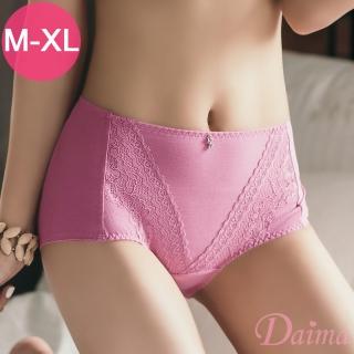 【Daima 黛瑪】極萃環保咖啡紗M-XL除臭速乾包臀蕾絲內褲(桃粉)