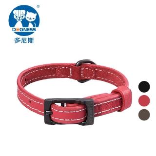 【DOGNESS 多尼斯】納帕真皮系列箭頭項圈 L號(三色任選)