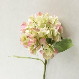 【花意空間】粉彩綠繡球仿真花 3支一組(永生花 人造花 假花)