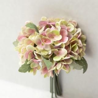 【花意空間】春綠繡球仿真花 3支一組(永生花 人造花 假花)