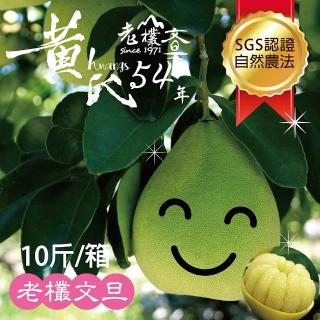 【花蓮鶴岡-中秋禮盒】黃氏51年老欉文旦10斤優選綠寶禮盒(約8-10顆/10斤裝)