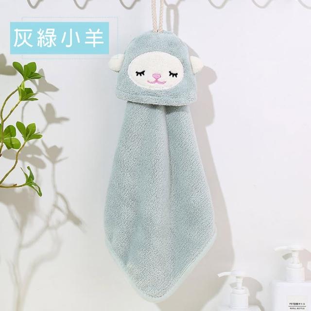 動物造型擦手巾 珊瑚絨親膚吸水毛巾 可愛動物款 2入組(日本熱銷擦手巾)