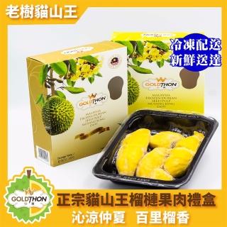 【Gold Thon】馬來西亞老樹貓山王純果肉400克*1盒(真空貼體盒裝)