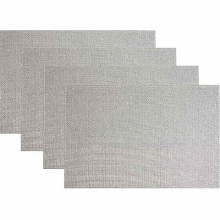 【Premier】長方餐墊4入(閃耀銀)