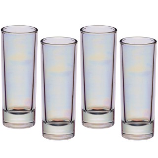 【KitchenCraft】質感厚底烈酒杯4入(炫彩60ml)